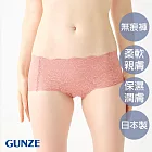 【日本GUNZE】雙重保水潤膚無痕三角內褲 M 粉色