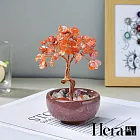 【Hera赫拉】手工水晶樹聚寶盆擺飾 H114042302 紅瑪瑙