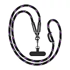 ENERGY FORT Type-C to C 極速編織充電線掛繩(240W)(1.2M) 手機吊繩 -黑紫白編織