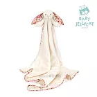英國 JELLYCAT 安撫毛毯 碎花典雅白兔 Berry