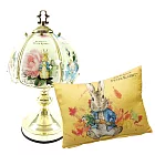 寵愛媽咪限定~【PETER RABBIT 比得兔】三段式觸碰燈(D24xH36cm)(花卉) 送腰枕(4款隨機出貨)