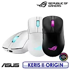 【送原廠輪詢率加速器+電競鼠墊】ASUS 華碩 ROG KERIS II ORIGIN 無線三模電競滑鼠  黑色
