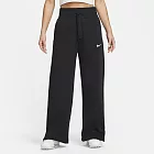 Nike AS W NSW PHNX FLC HR PNT WIDE [DQ5616-010] 女 寬褲 長褲 刷毛 黑