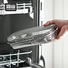 【日本霜山】304不鏽鋼洗碗機專用餐具/小物清洗盒(加深款)