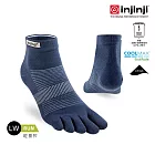 injinji Run輕量吸排五趾短襪NX M 海軍藍