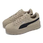 Puma 休閒鞋 Karmen II 女鞋 厚底 增高 鬆糕鞋 泰迪熊棕 黑 麂皮 39745702