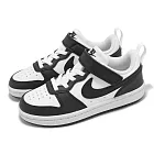 Nike 休閒鞋 Court Borough Low Recraft PS 中童 黑 白 熊貓 童鞋 魔鬼氈 DV5457-131