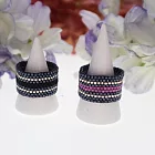 【PinkyPinky Boutique】手工縫珠 知性氣質風戒指 (桔梗紫)