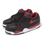 Nike 休閒鞋 Air Flight 89 Low 男鞋 黑 紅 復古 低筒 FZ3045-001