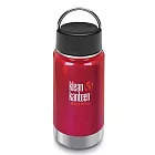 美國Klean Kanteen寬口保溫鋼瓶355ml-彩椒紅(可翻動環狀蓋)