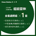 【克立淨】{CS100/CS101 Max} 超能雷神｜全套濾網組1套 黑色