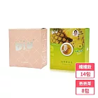 丟丟妹Diu+ 玫瑰孅孅飲14包/盒+丟丟茶8包/盒(鳳梨酵素茶/藤黃果洛神茶/大麥薄荷茶) 鳳梨酵素茶