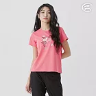 ADISI 女UPF50+防曬抑菌圓領短袖排汗衣 AL2511033 深粉 (S-2XL) S 深粉