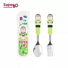 SuperBO 不鏽鋼3D匙叉組(附盒)-巴斯光年