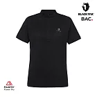 BLACKYAK 女 POLARTEC短袖半開襟 L 黑色