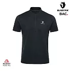 BLACKYAK 男 POLARTEC短袖半開襟 L 黑色