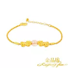 【金品坊】黃金手鍊雙貔貅護良緣手鍊