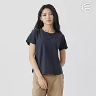 ADISI 女環保紗消臭快乾圓領上衣 AL2511088 日蝕灰 (S-2XL) S 日蝕灰