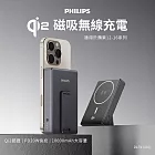 PHILIPS 飛利浦 QI2.0 10000mAh 無線充電行動電源 DLP2719Q 黑