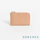 ZODENCE MINA進口牛皮零錢卡包  櫻粉