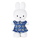 BON TON TOYS Miffy米菲兔填充玩偶-碎花洋裝 藍 24cm