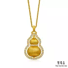 【點睛品】福來運轉 鑽石黃金項鍊 (中)