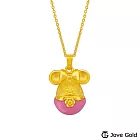 Disney迪士尼系列金飾 彩蛋美妮黃金墜子 送白鋼項鍊