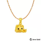 Disney迪士尼系列金飾 TSUM長髮公主黃金墜子 送白鋼項鍊