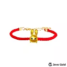 Disney迪士尼系列金飾 TSUM茱蒂黃金串珠 編繩手鍊款