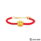 Disney迪士尼系列金飾 TSUM澎澎黃金串珠 編繩手鍊款