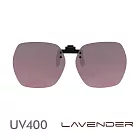 Lavender 偏光太陽眼鏡夾片 前掛可掀近視/老花可戴 333 漸層灰紅 (大) 粉紅色