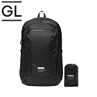 GASTON LUGA Lightweight Packable 摺疊收納後背包 -  經典黑