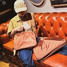 【美極品】L 摩卡可可 神奇衣物壓縮袋 高質感衣物壓縮收納袋 減少60%空間 化妝包盥洗包 防水旅行袋鞋袋 行李箱分類 出差出國旅遊收納包