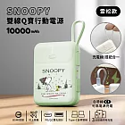 【正版授權】SNOOPY史努比 PD快充 雙線Q寶行動電源 10000mAh 雪松款