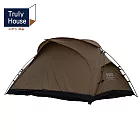 【Truly House】軍風黑化露營帳篷 袋鼠帳篷(三色任選) 卡其