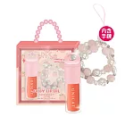 【UNICAT 變臉貓】水光透潤玻璃唇油(蜜桃) +粉嫩簡約串珠手鍊