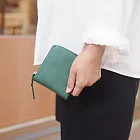 CLEDRAN｜日本職人手工 都會時尚品味短夾/錢包 綠色