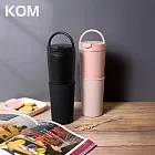 【KOM】316不鏽鋼直飲兩用水水保溫杯 750ml 豆沙粉/芝麻黑(環保杯/飲料杯/保冰/保溫/隨行杯) 豆沙粉