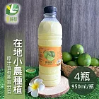 【享檸檬】 契作檸檬原汁x4瓶 (950ml/瓶) 檸檬原汁