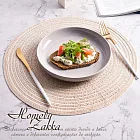 【Homely Zakka】法式棉紗圓形餐墊/防燙隔熱墊/桌墊_3色任選 _米白