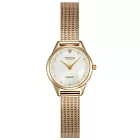 OBAKU 芙蕾雅之淚時尚腕錶-玫瑰金