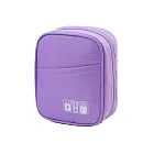 【iSFun】大容量便攜 鋪棉防撞3C包化妝品收納包/紫色 紫色