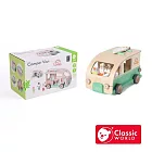【德國 classic world 客來喜經典木玩】木樂露營冒險車《20264》
