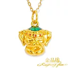 【金品坊】黃金墜子神聖溫厚象神墜飾 (贈鍍金鋼鍊)