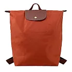LONGCHAMP LE PLIAGE系列再生尼龍摺疊後背包(中) 磚紅