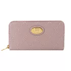 BURBERRY Strand小牛皮拉鍊長夾 粉色
