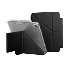 MAGEASY Facet 全方位支架透明背蓋保護套(筆槽款) for 2022 iPad 10.9吋 A14 & 2025 iPad 11吋 A16 黑色