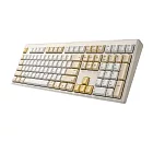 irocks K105BR 無線三模剪刀腳靜音鍵盤 亞麻晨光