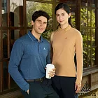 【ATUNAS 歐都納】女款羊毛長袖POLO衫/透氣排汗/大尺碼A1PS2553W- S 可可棕