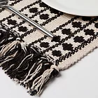 《danica》Heirloom純棉編織桌旗(黑白紋理) | 桌巾桌旗 裝飾桌布